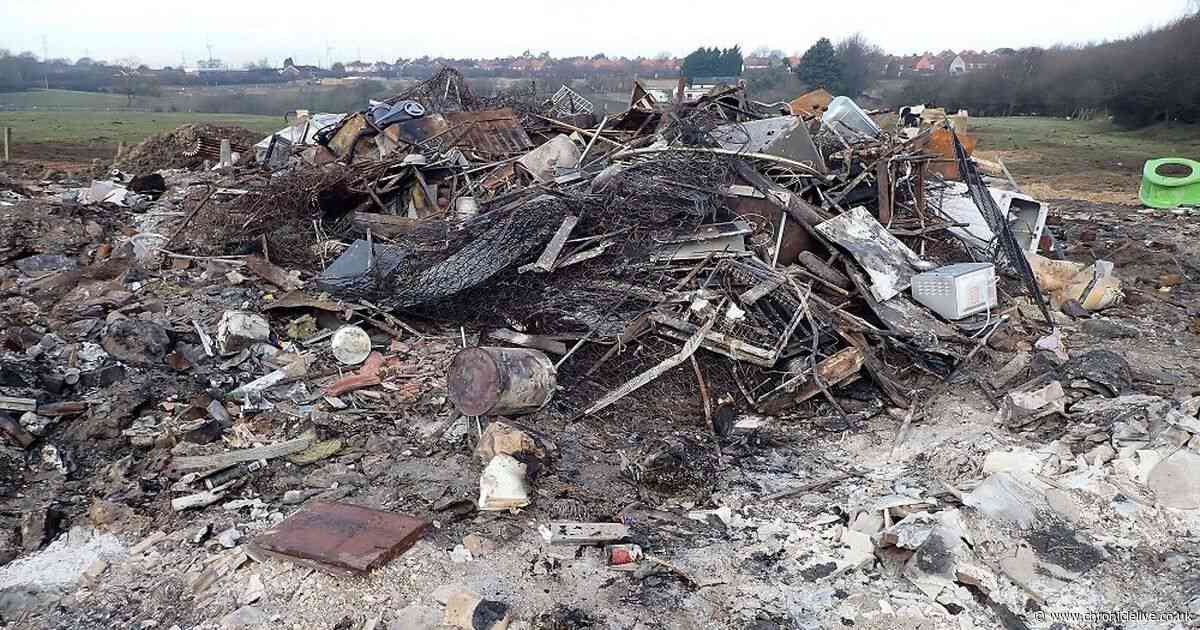 County Durham scrap collector ran illegal waste site and burned waste on the land