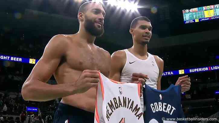Wemby believes Rudy Gobert should enjoy DPOY now because later ‘it’s no longer his turn’