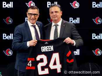 NEW SHERIFF IN TOWN: Coach Travis Green promises Senators players will be held accountable