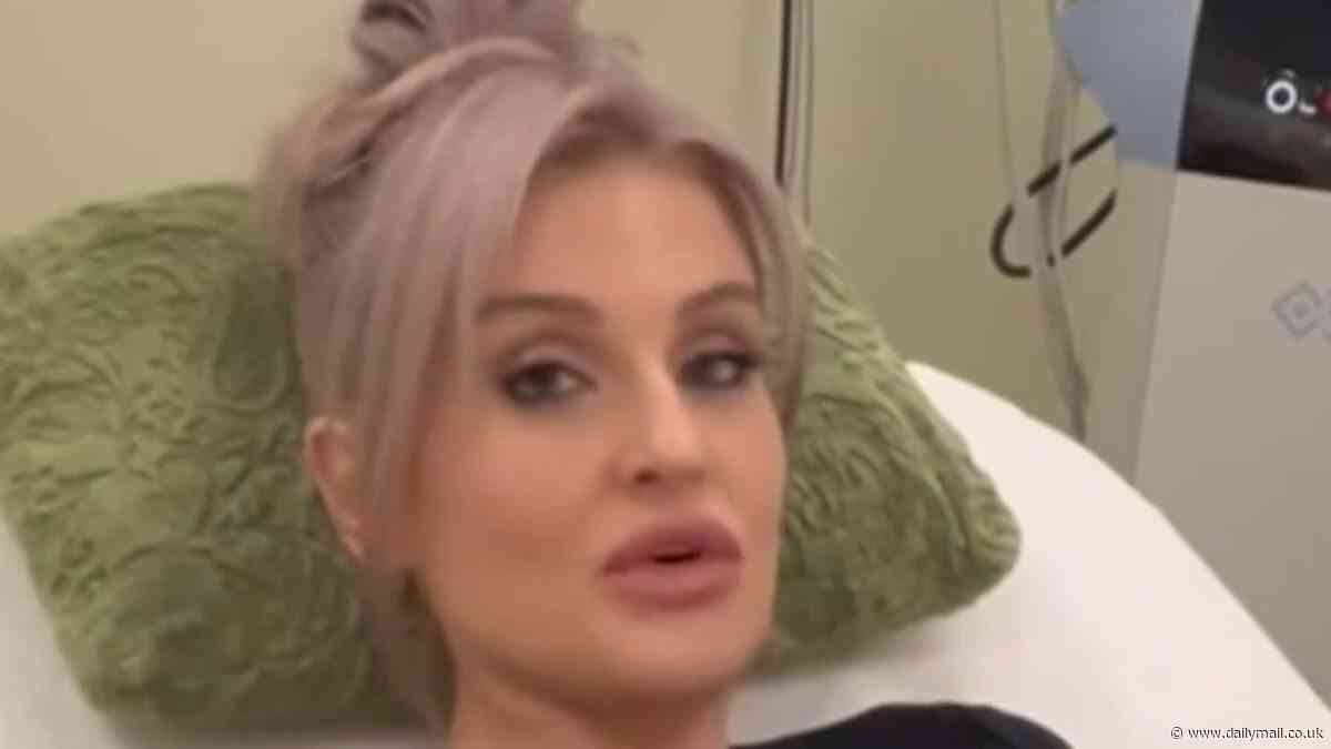 Kelly Osbourne skips out on doing any exercise herself as she 'tones up' with an Emsculpt body treatment - after calling Ozempic a 'miracle drug'