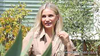 Cameron Diaz films Outcome with Keanu Reeves and Matt Bomer in LA - as she returns to work after birth of son Cardinal