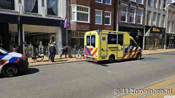 Ongeval op de Herestraat in Groningen, 1 lichtgewonde