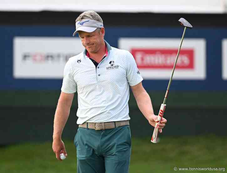Luke Donald tests the Ryder Cup 2025 course