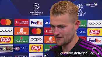 Matthijs De Ligt reveals what linesman said to him after his errant flag denied Bayern Munich late equaliser against Real Madrid