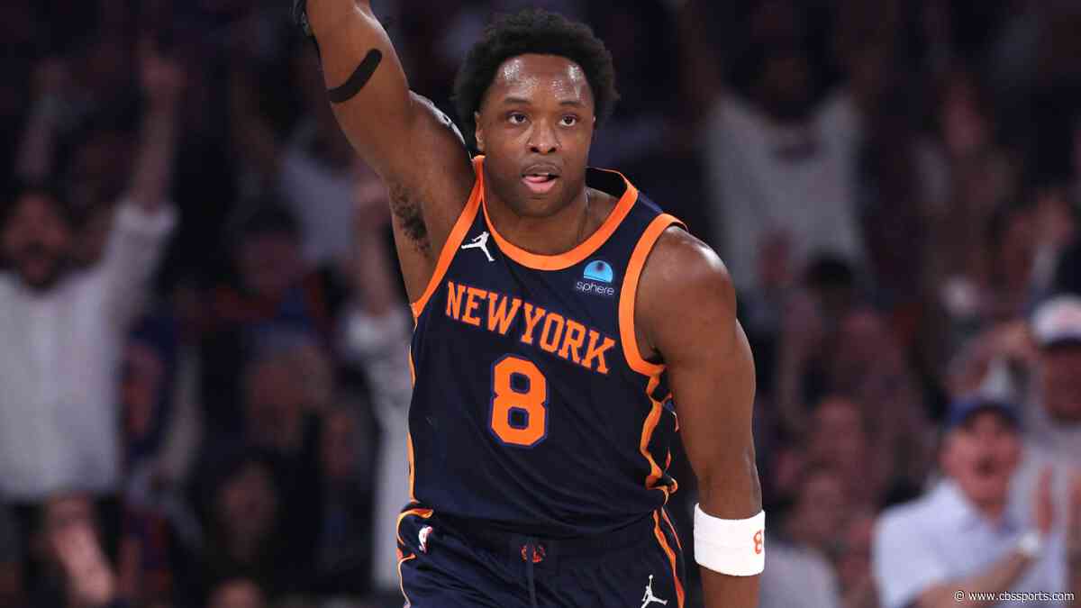 OG Anunoby injury: Knicks forward leaves Game 2 with hamstring issue as New York's injuries pile up