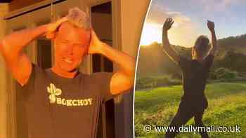 Is everything OK? Rarely-seen disgraced chef Pete Evans reveals his latest wild hairstyle as he goes underwear-free in a troubling video of him dancing at sunrise