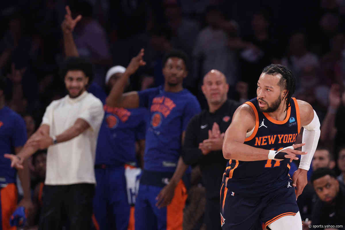 NBA playoffs: Jalen Brunson, after early injury scare, leads Knicks past Pacers for Game 2 win