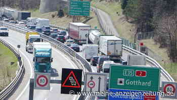Bei Stau am Gotthard-Tunnel Richtung Süden: Schweiz will Autobahn-Auffahrten sperren