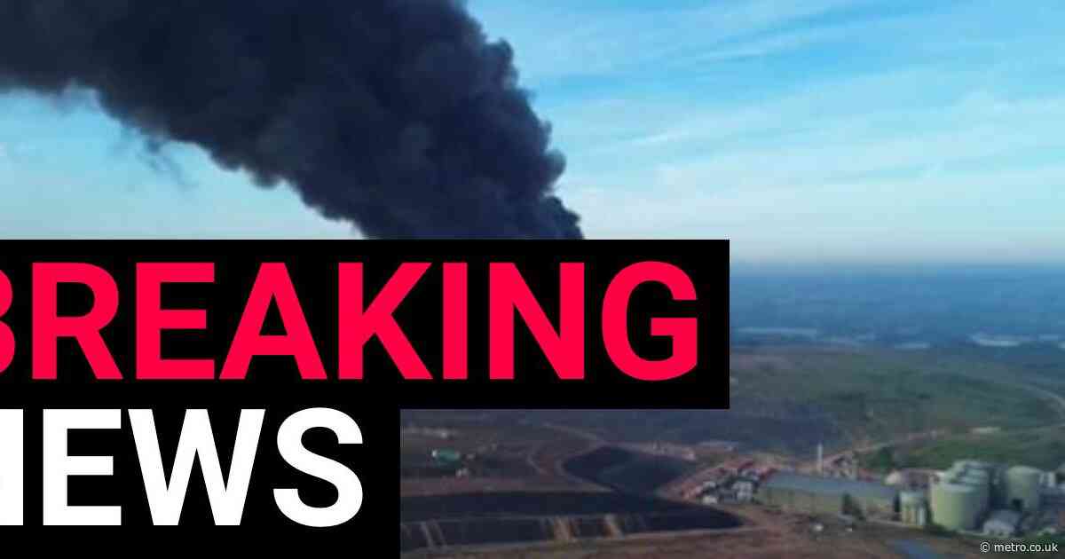 Massive fire engulfs retail park with people ordered to evacuate