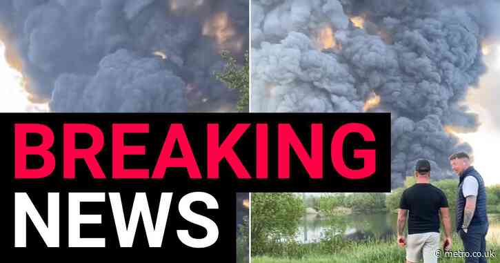 Dozens ordered to evacuate immediately after huge fire near retail park