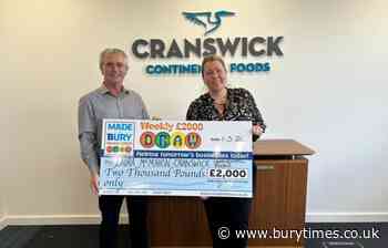 Cranswick product developer wins Made In Bury Weekly £2,000 Draw