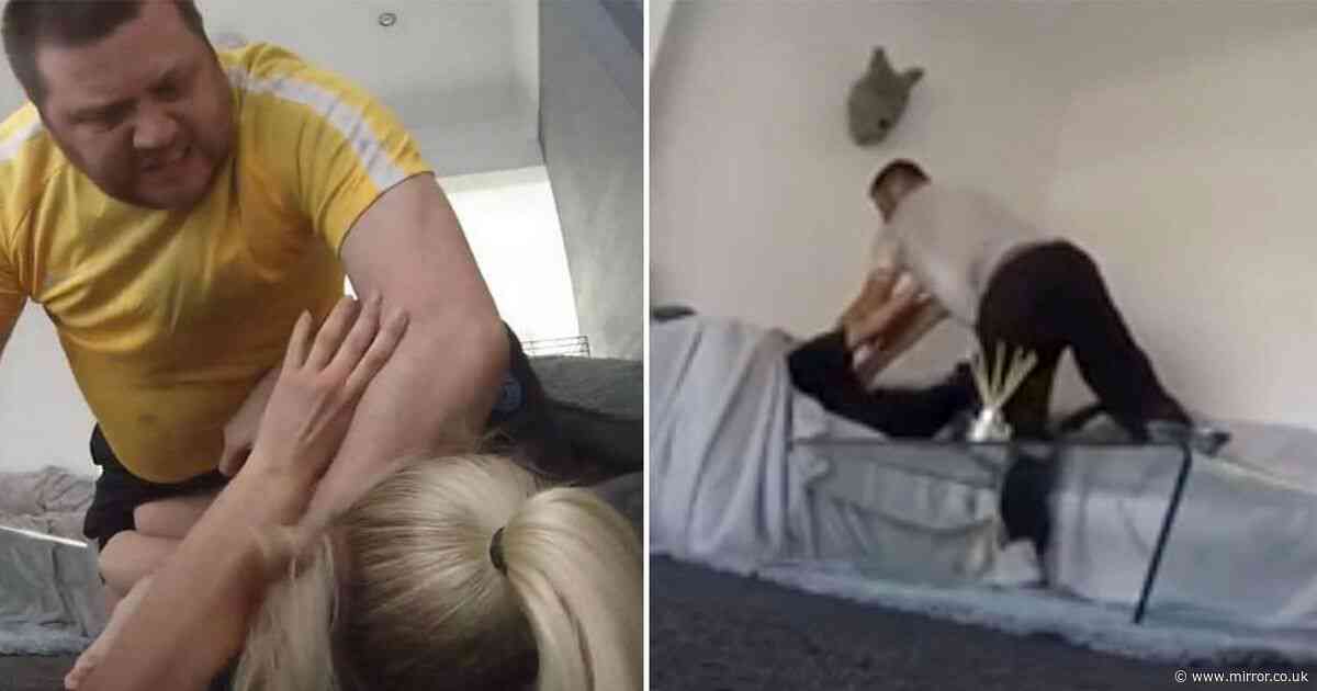 Horror moment brute batters girlfriend caught on doggy camera as she demands plea bargain crackdown