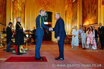 Peter Shilton gets CBE from Prince William at Windsor Castle