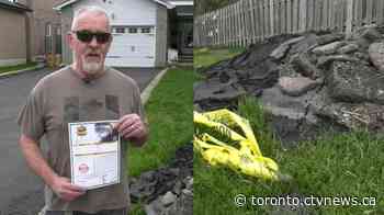 Ontario man frustrated after $3,500 paving job leaves driveway in shambles
