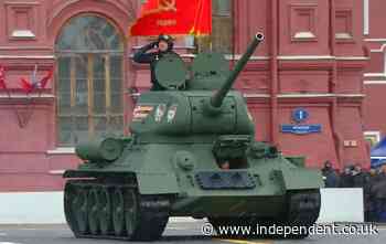 Putin marks Russia’s Victory Day parade with single tank for second year running