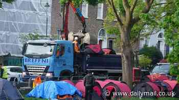 Dublin destroys its latest tent city as Ireland struggles to cope with migrant influx blamed on Britain's Rwanda policy