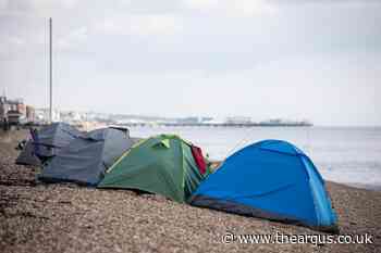 Brighton: Tent city returns to Hove beach near King Alfred