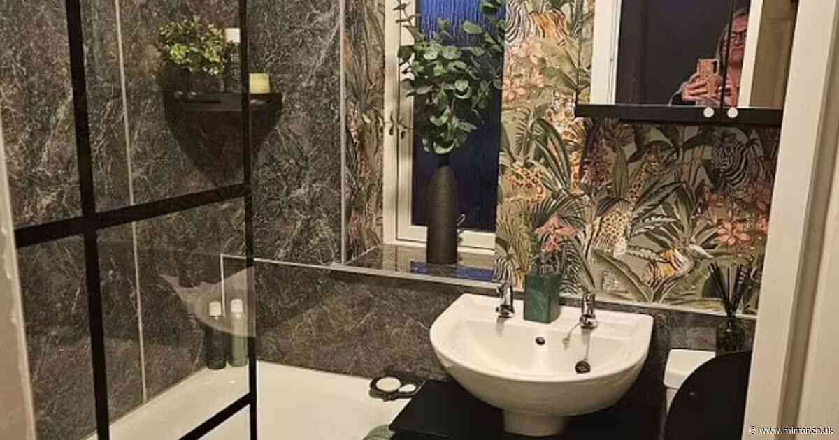 'I transformed council house bathroom for £300 with bargains from Sainsbury's and Etsy - I love it'