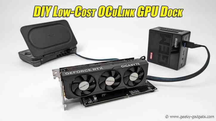 How to build a low-cost OCuLink GPU dock