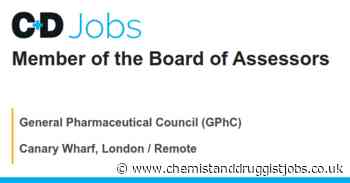 General Pharmaceutical Council (GPhC): Member of the Board of Assessors