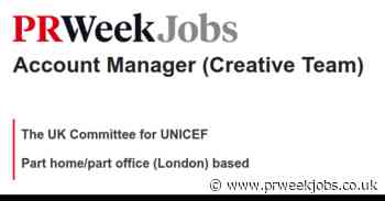 The UK Committee for UNICEF: Account Manager (Creative Team)