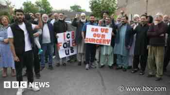 Protest after GP surgery relocated to two sites