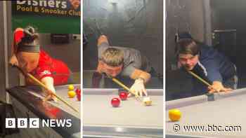 Trio of pool players cue up to represent England