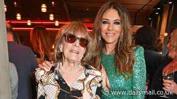 It's gets MORE awkward! Elizabeth Hurley, 58, and son Damian, 22, are supported by her mum Angela, 84, (and her TWO exes!) to watch her racy lesbian sex scenes in his debut movie