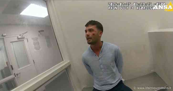 Nuovo video dell’arresto a Miami di Matteo Falcinelli, il 25enne agli agenti: “Non ho fatto niente, posso pagare la cauzione”
