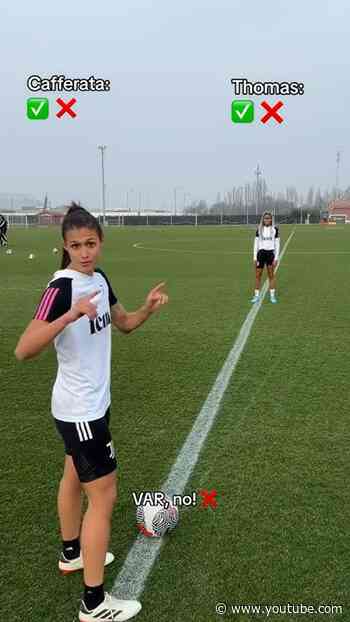 Line Challenge with Juventus Women ⚽️