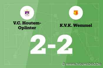 Gelijkspel voor VC Houtem-Oplinter thuis tegen KVK Wemmel