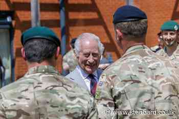 I’ve been allowed out of my cage, King Charles quips on visit to barracks
