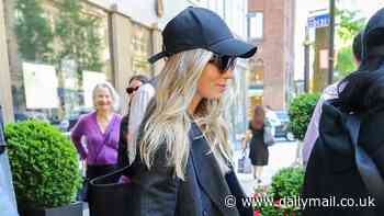 Jessica Biel shows off MUCH blonder hair under a black cap in New York City... after wearing brunette locks at the Met Gala