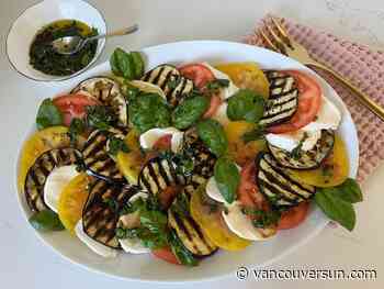 Recipe: Grilled eggplant caprese salad