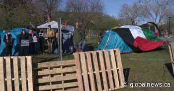 Student-led pro-Palestinian encampment set up at University of Calgary