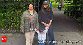 Priyanka enjoys family time with daughter, mom