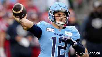 Suspended QB Kelly on field at Argos rookie camp, not participating in drills