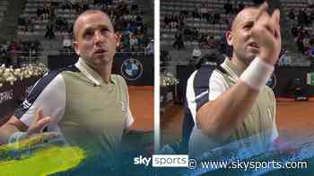 'Don't scream at me!' | Evans and umpire involved in heated exchange!