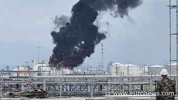 Huge gas fire rages through industrial estate in Thailand