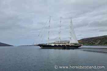 $200m superyacht drops anchor in Highland loch