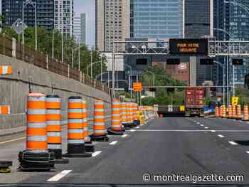 Weekend traffic May 10-13, 2024: Ville-Marie Expressway to completely close