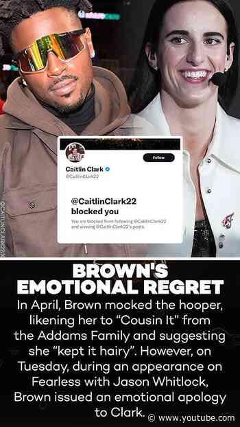 Antonio Brown Addresses Caitlin Clark Blocking Him Over Offensive Comments!