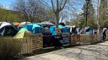 Pro-Palestine encampment begins at the University of Calgary