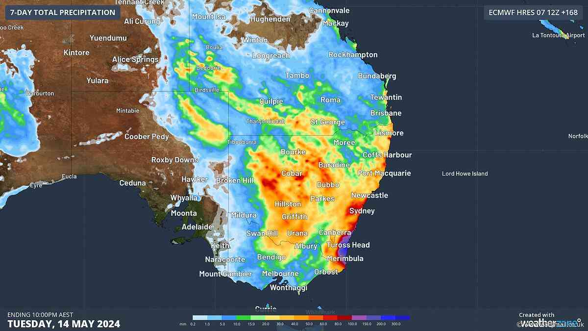Sydney, Melbourne, Brisbane and Perth weather: Even more rain about to strike