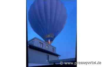 POL-AC: Heißluftballon streift Hausdach