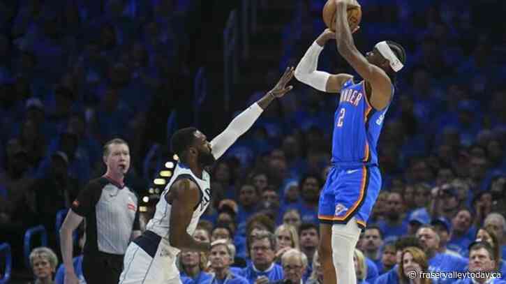 Doncic scores 29 points as Mavericks tip Thunder 119-110 to tie series
