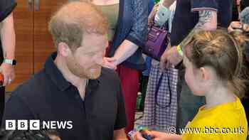 Harry 'happy to be back in UK' during London trip