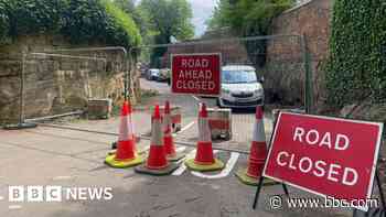 Wall collapse road to stay closed for seven weeks