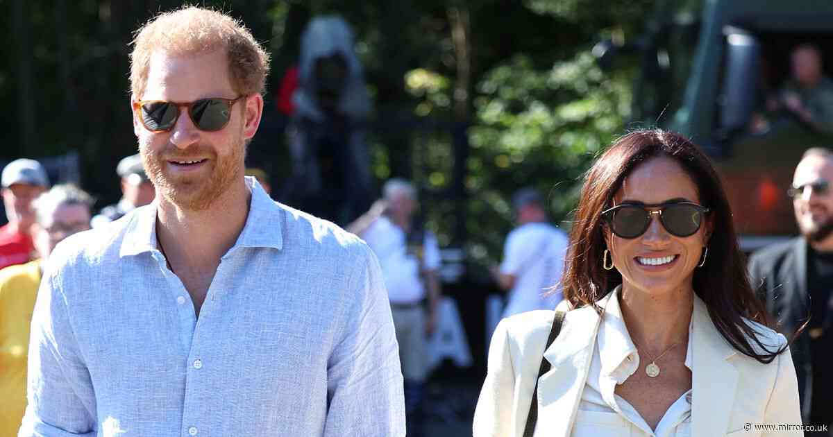 Prince Harry reunites with Meghan Markle as they land in Nigeria after lonely UK trip