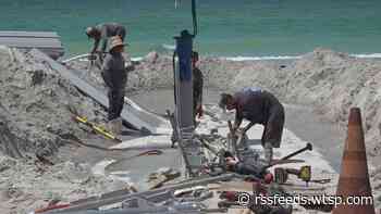 Work begins to restore 22 sand groins on Madeira Beach